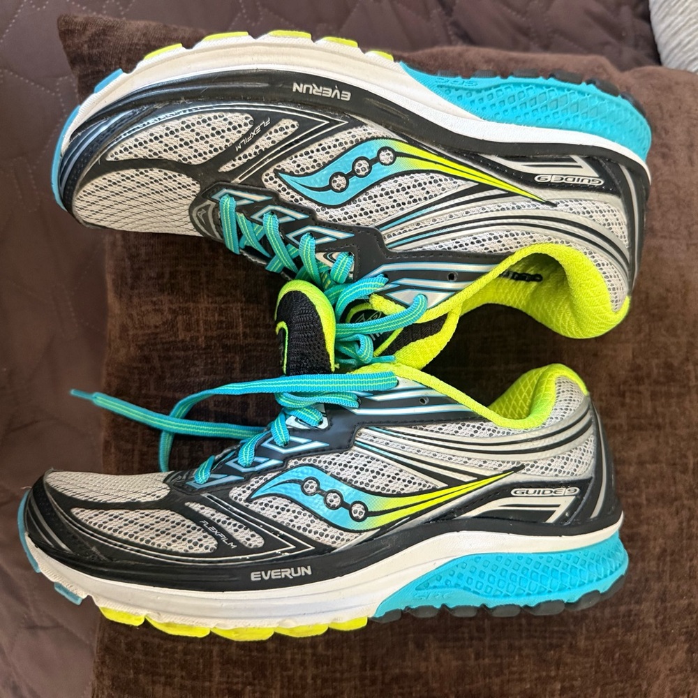Saucony  Sneakers - Blue, Yellow, and Black